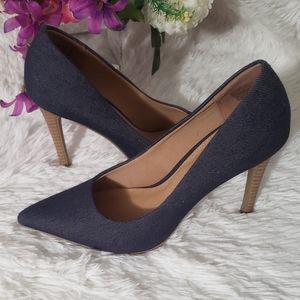 High heels blue (simulate jeans)